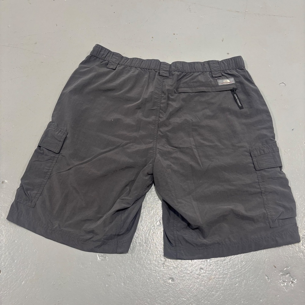 The North Face Mens Gray Cargo Hiking Shorts Stow Pocket Size Large L Quick Dry - Picture 8 of 8